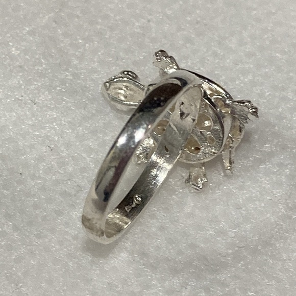 NWOT - Mexican Silver Moveable Turtle Ring - Size 7.5 - Picture 7 of 9